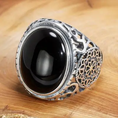 black onyx ring