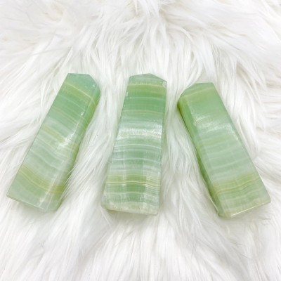 Green Calcite Towers