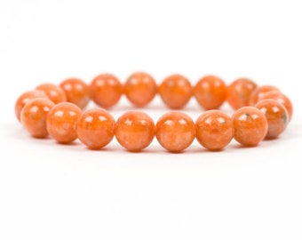 orange calcite bracelets