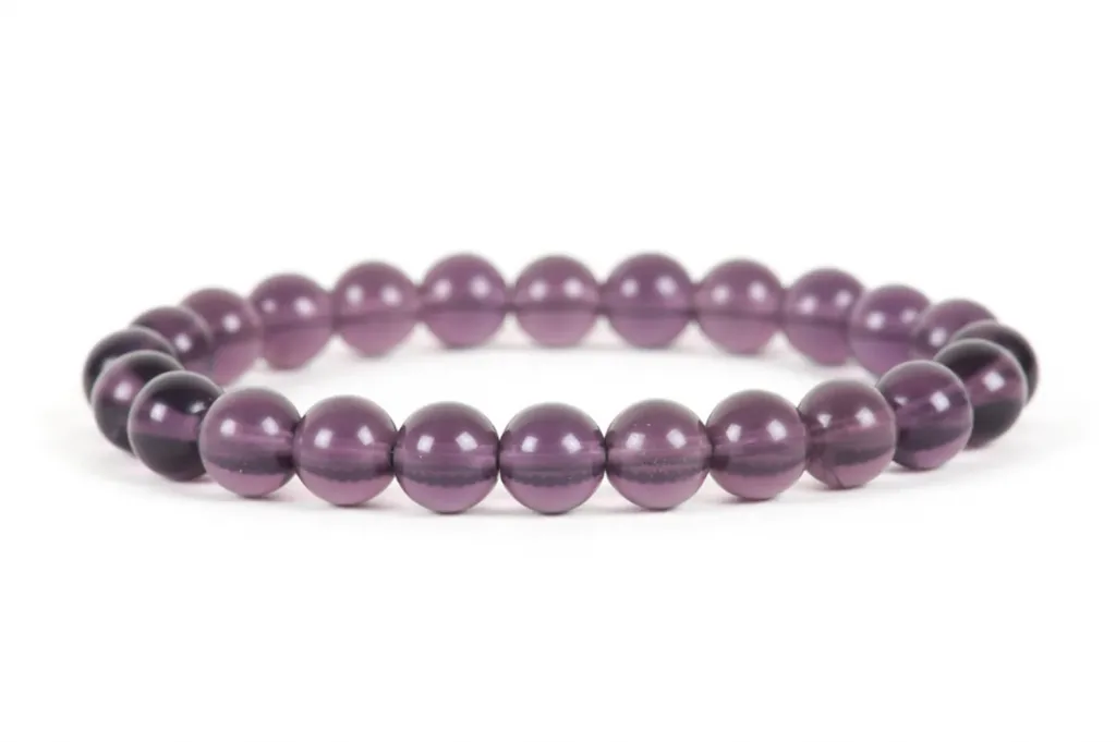 Purple Fluorite Stretch Bracelet
