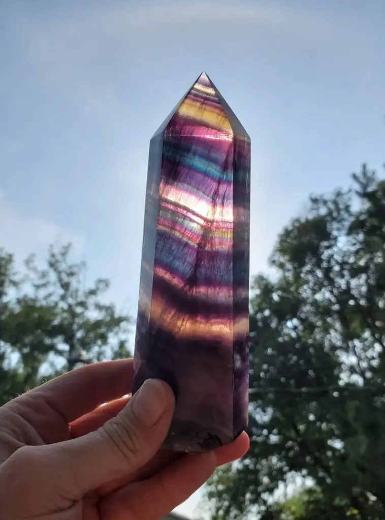Rainbow Fluorite Tower