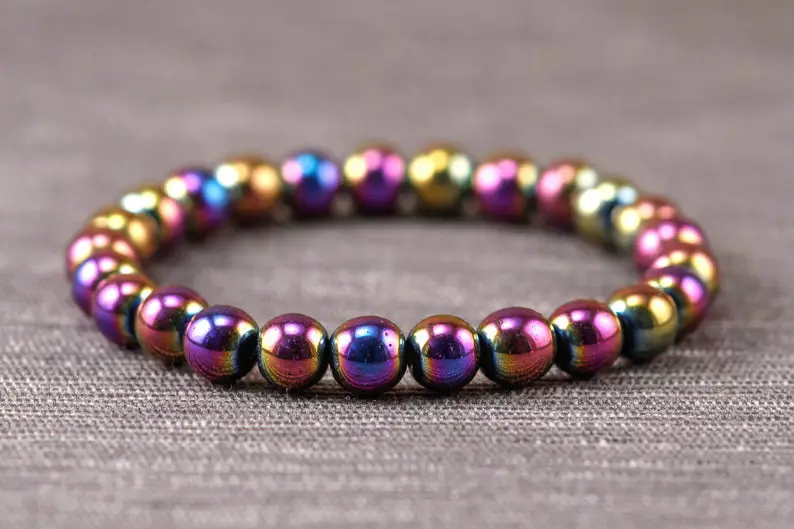 Rainbow Hematite Bracelet