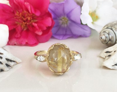 Rutilated Quartz Ring