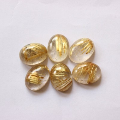 Rutilated Quartz Cabochons