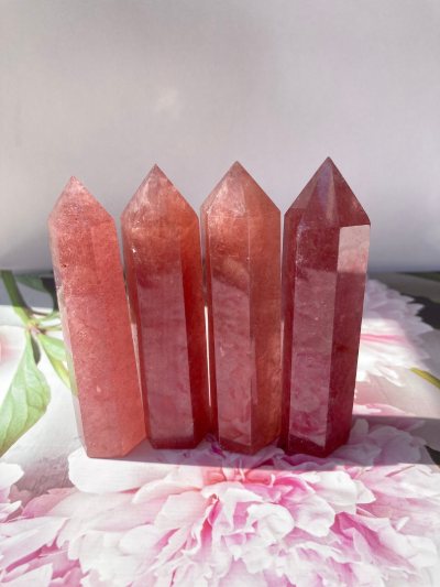 Strawberry Quartz Point Tower