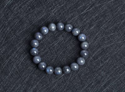 Natural Black Moonstone Beaded Bracelet