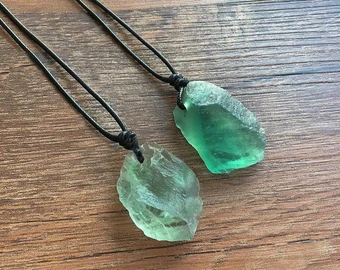 green fluorite necklace