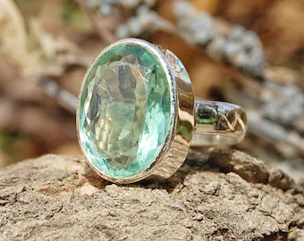 green fluorite ring