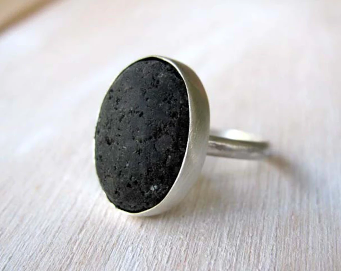 lava stone ring