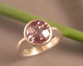 Pink Amethyst Ring