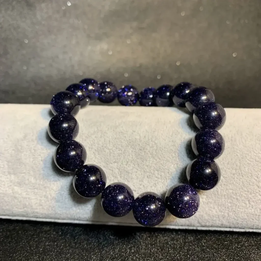blue goldstone beads