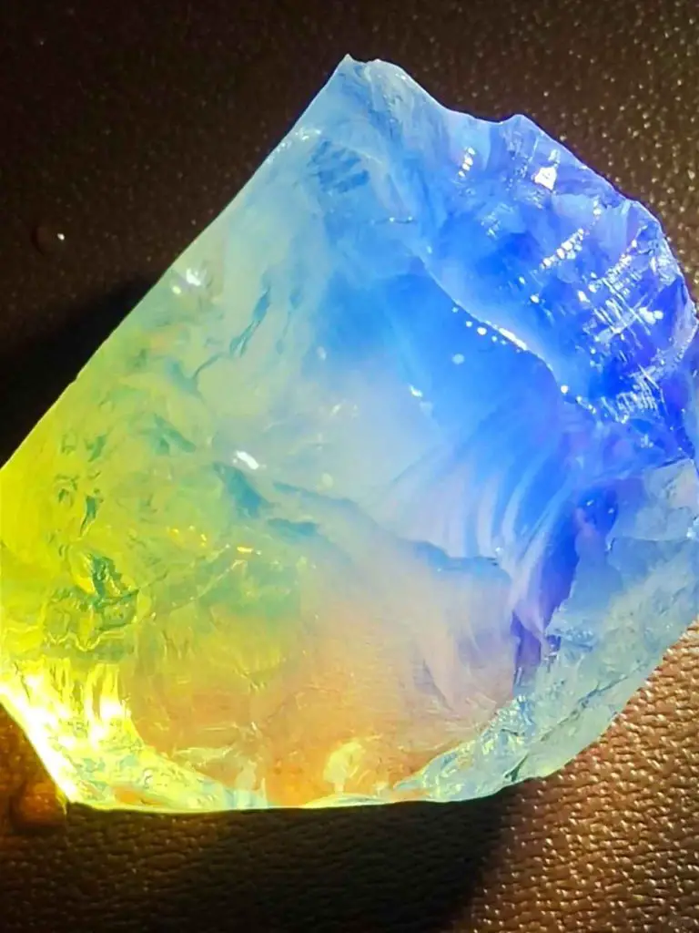 blue opal rough stone